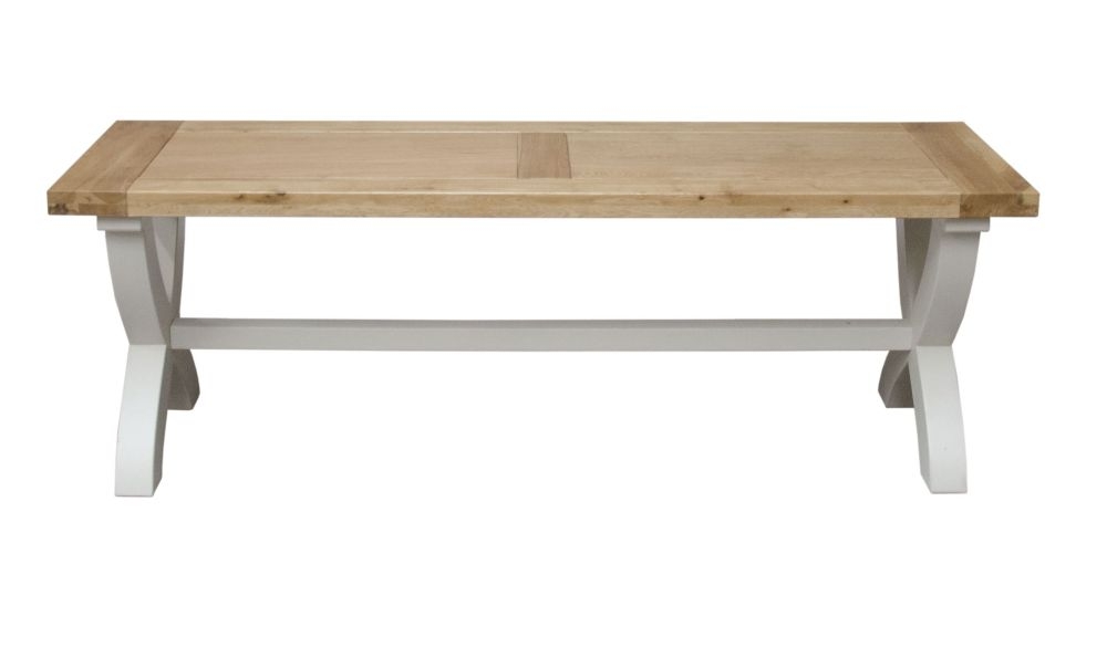 Product photograph of Homestyle Gb Painted Deluxe Dining Bench from Choice Furniture Superstore.